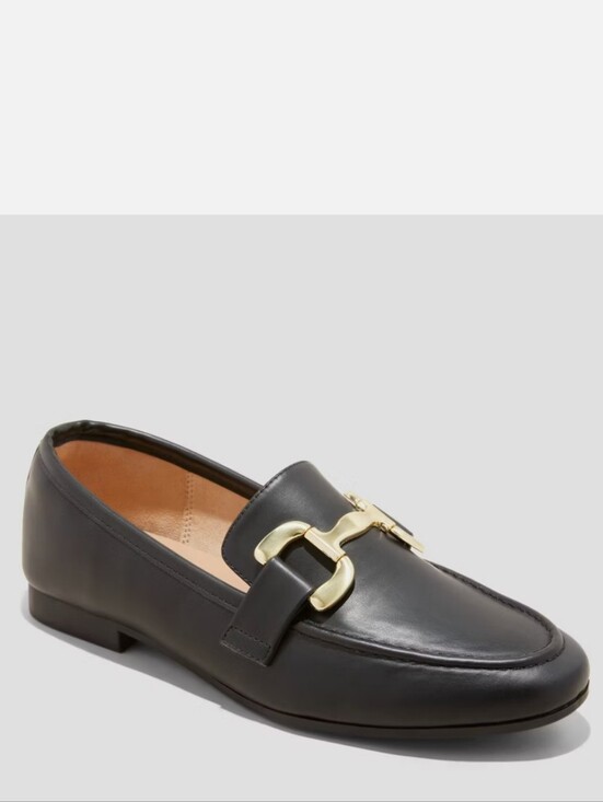 a new day Shoes - New w/Tags A New Day Carolyn Vegan Leather Slip-On Flat Loafers w/Horsebit Detai